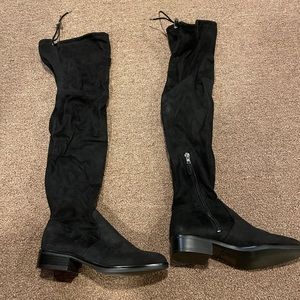 Sam Edelman - Black Suede Over the Knee Boots